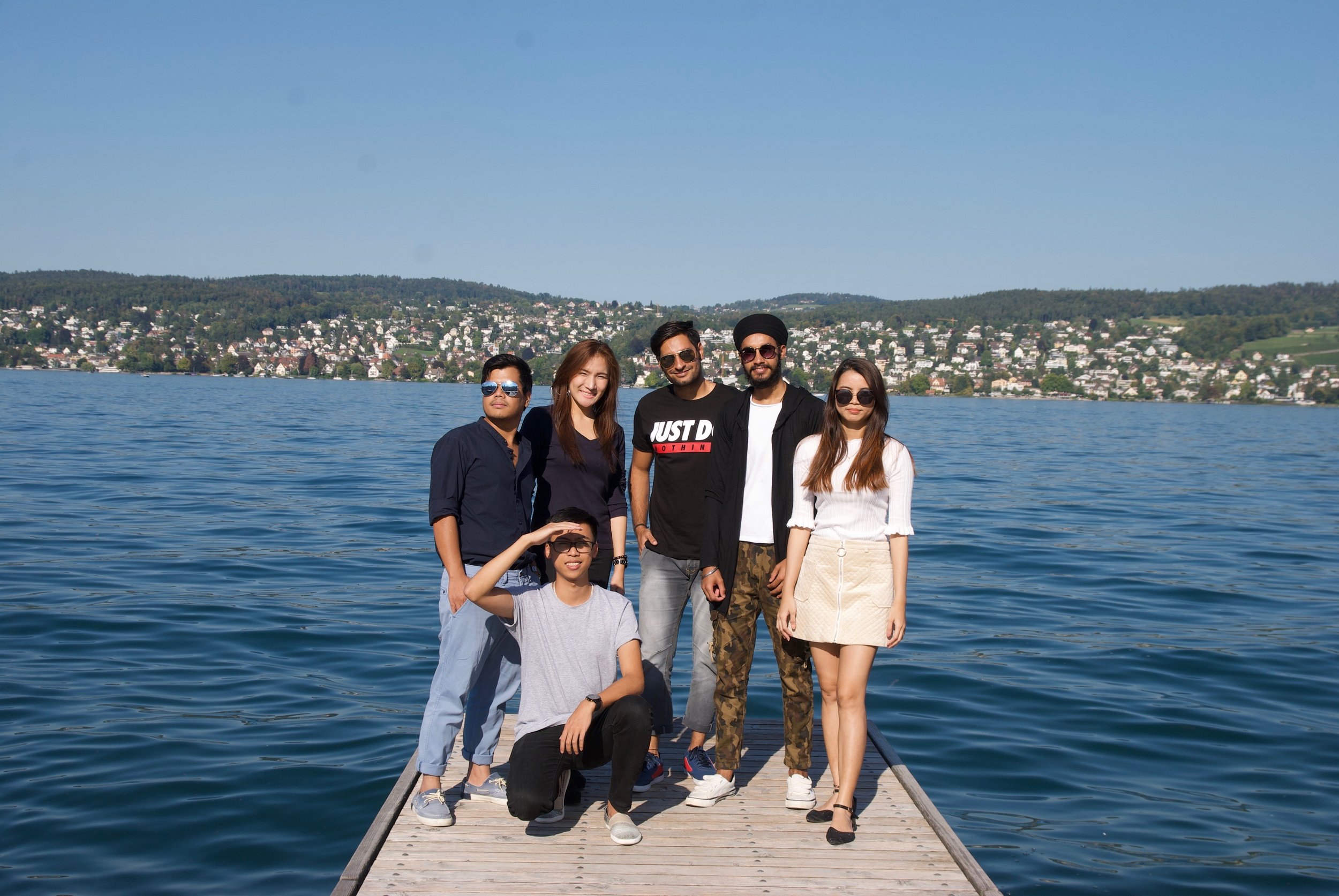 Students at Lake Zurich